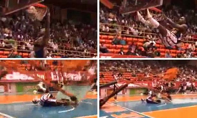 Pebasket Harlem Globerotter Lolos dari Maut setelah Tertimpa Ring Basket